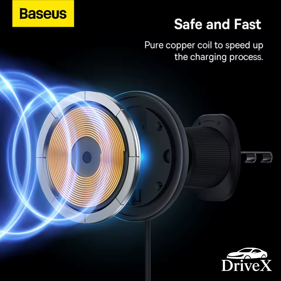 DriveX™ 15W Fast Charging Magnetic Car Phone Holder